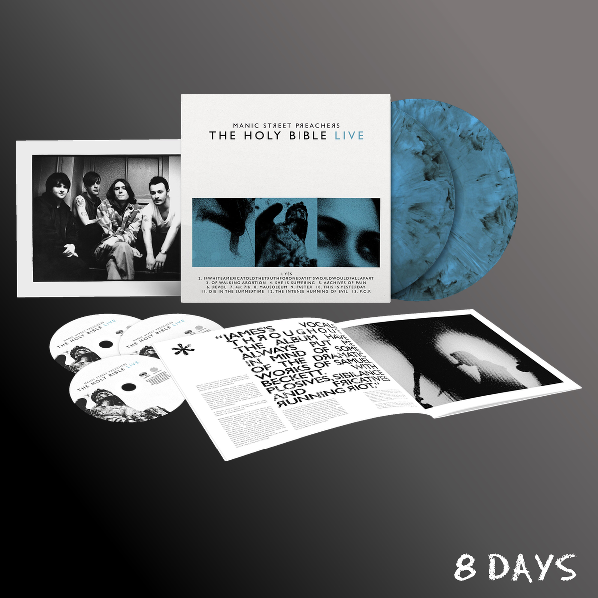 Manic Street Preachers - The Holy Bible Live - Blue Marble Vinyl 2LP + Blu-ray | Pre-Order 23.10.26