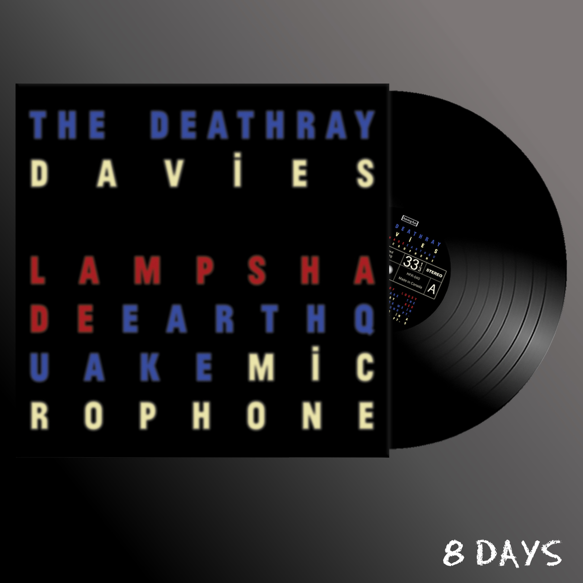 The Deathray Davies - LAMPSHADE EARTHQUAKE MICROPHONE - Black Vinyl LP | Pre-Order 6.11.26