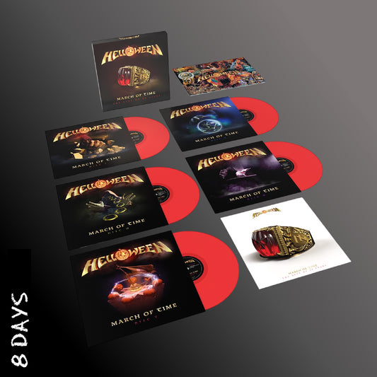 Helloween - March of Time (The Best of 40 Years) - Deluxe 5LP Red Vinyl Boxset - Pre Order 28/3/25