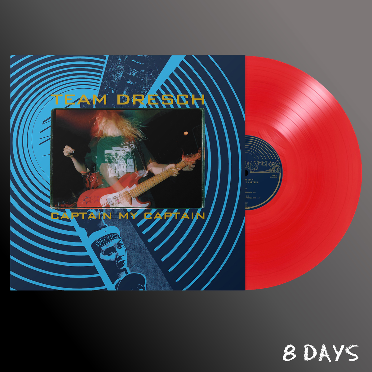 Team Dresch - Captain My Captain - Bass Guitar Red Vinyl LP | Pre-Order 30.10.26