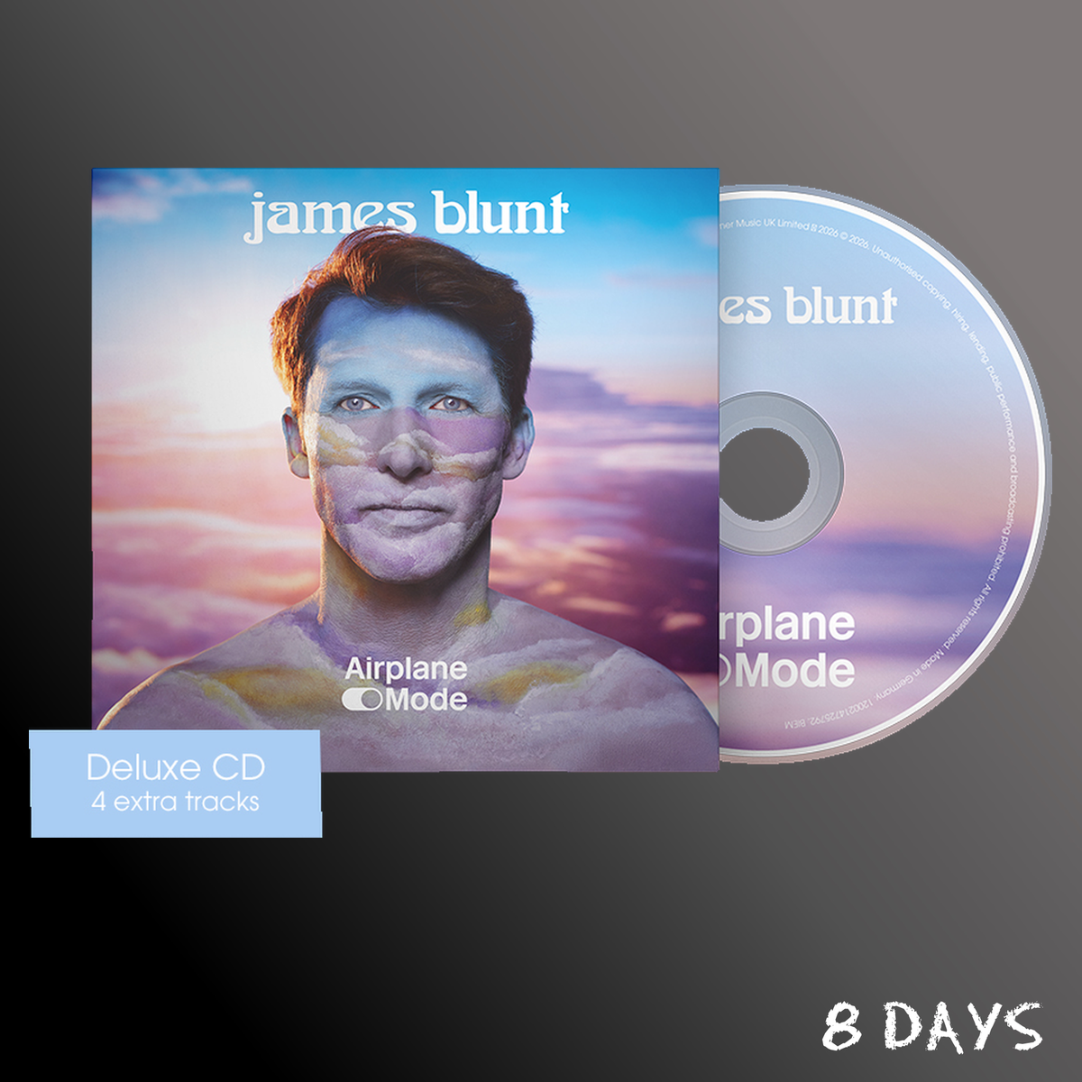 James Blunt - Airplane Mode - Deluxe (The Red Eye Edition) CD | Pre-Order 6.11.26
