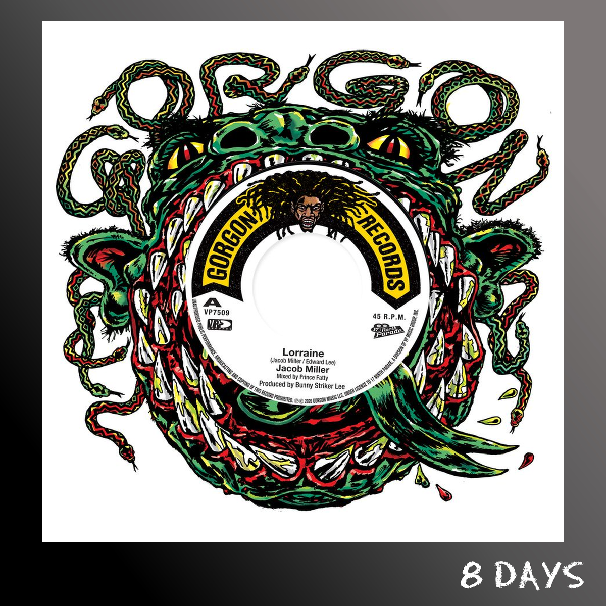 Jacob Miller & Prince Fatty & Aggrovators - Lorraine - Black Vinyl 7" | Pre-Order 11.12.26