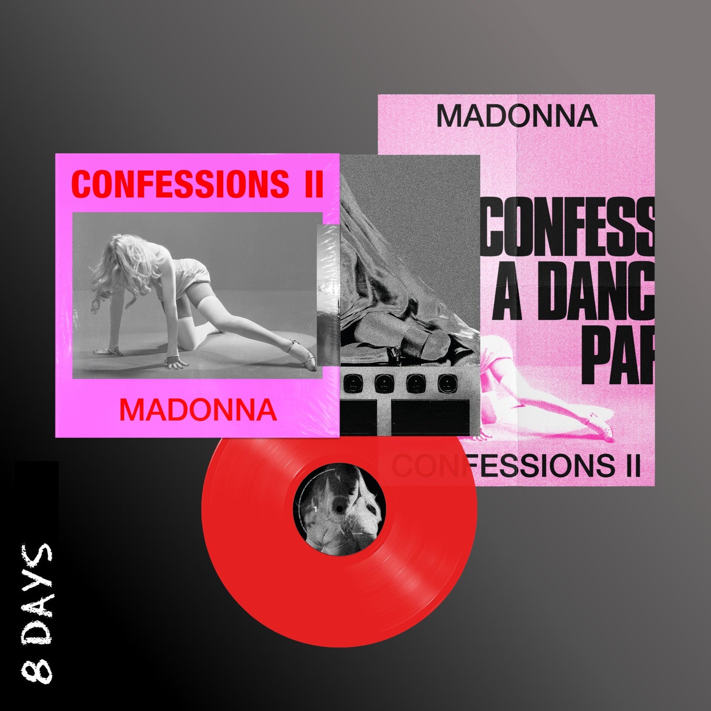 Madonna - Confessions II - 1LP 12 Track Red Vinyl + Poster - Pre Order 3/7/26
