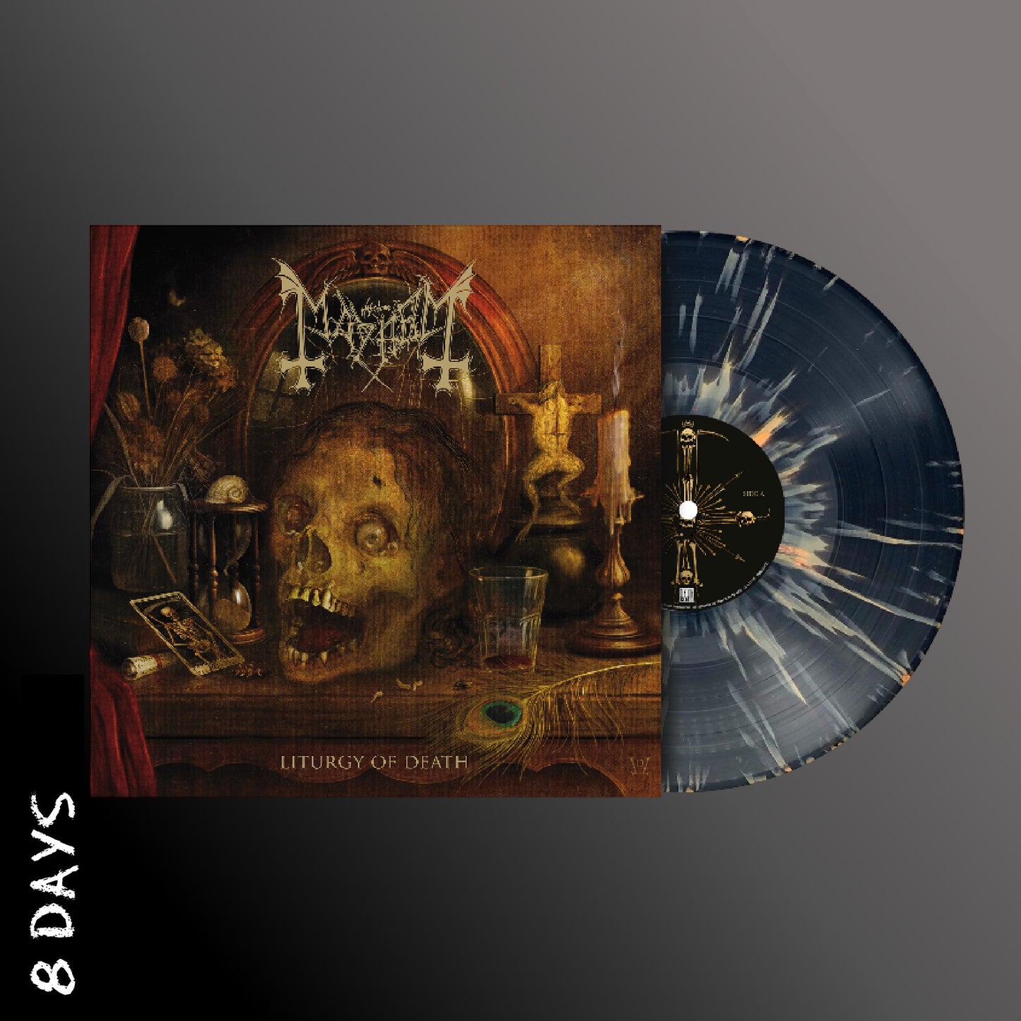 Mayhem - Liturgy of Death - Ltd. Indies Exclusive Black/Apricot Splattered Vinyl - Pre Order 6/2/26