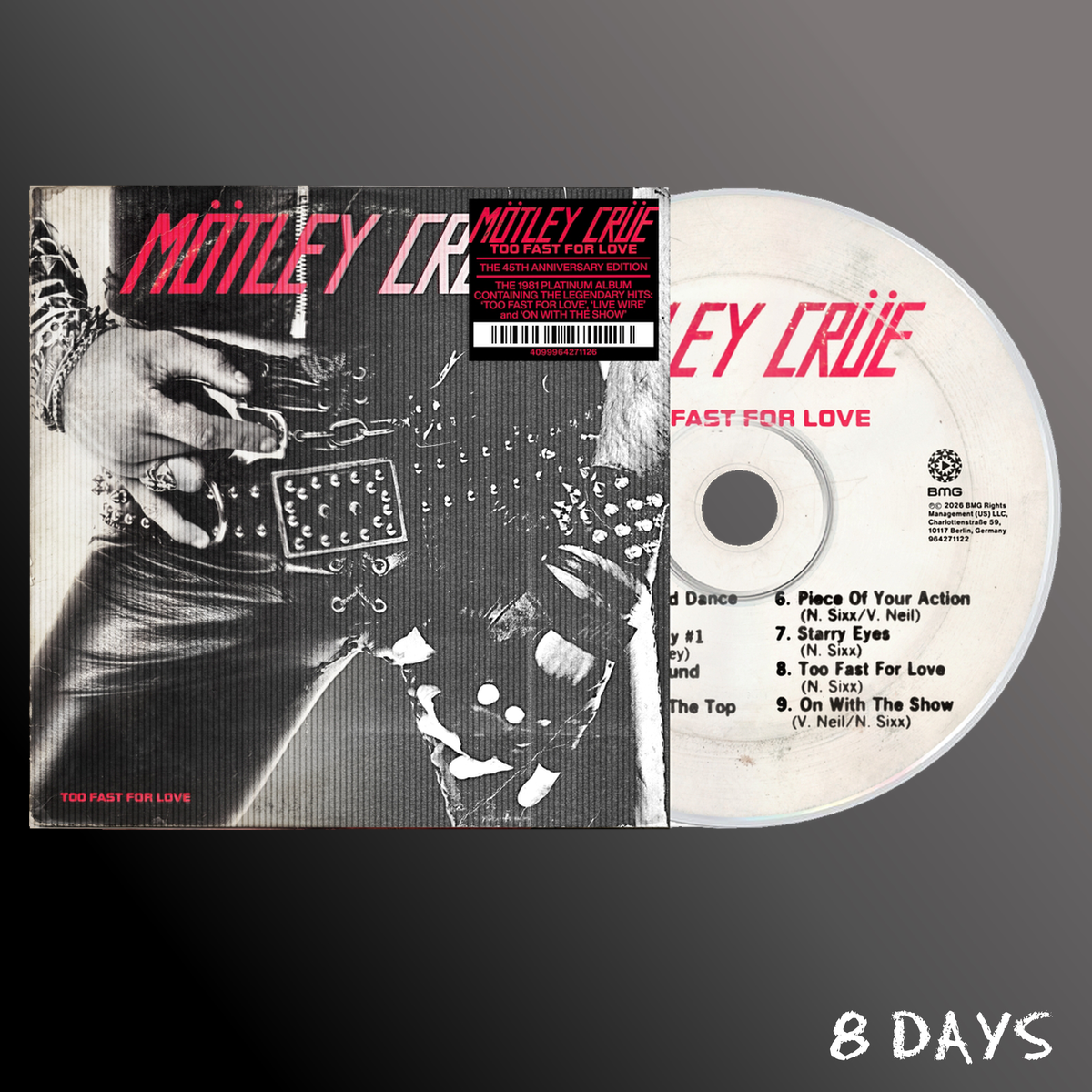 Mötley Crüe - Too Fast For Love - Lenticular Cover CD | Pre-Order 30.10.26