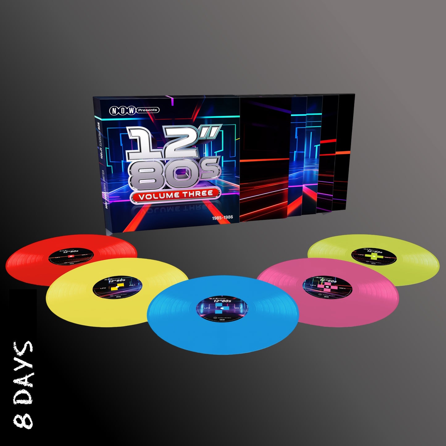 NOW Presents… 12” 80s: Volume Three: 1985-1986 - 5LP Coloured Vinyl - Pre Order 17/7/26
