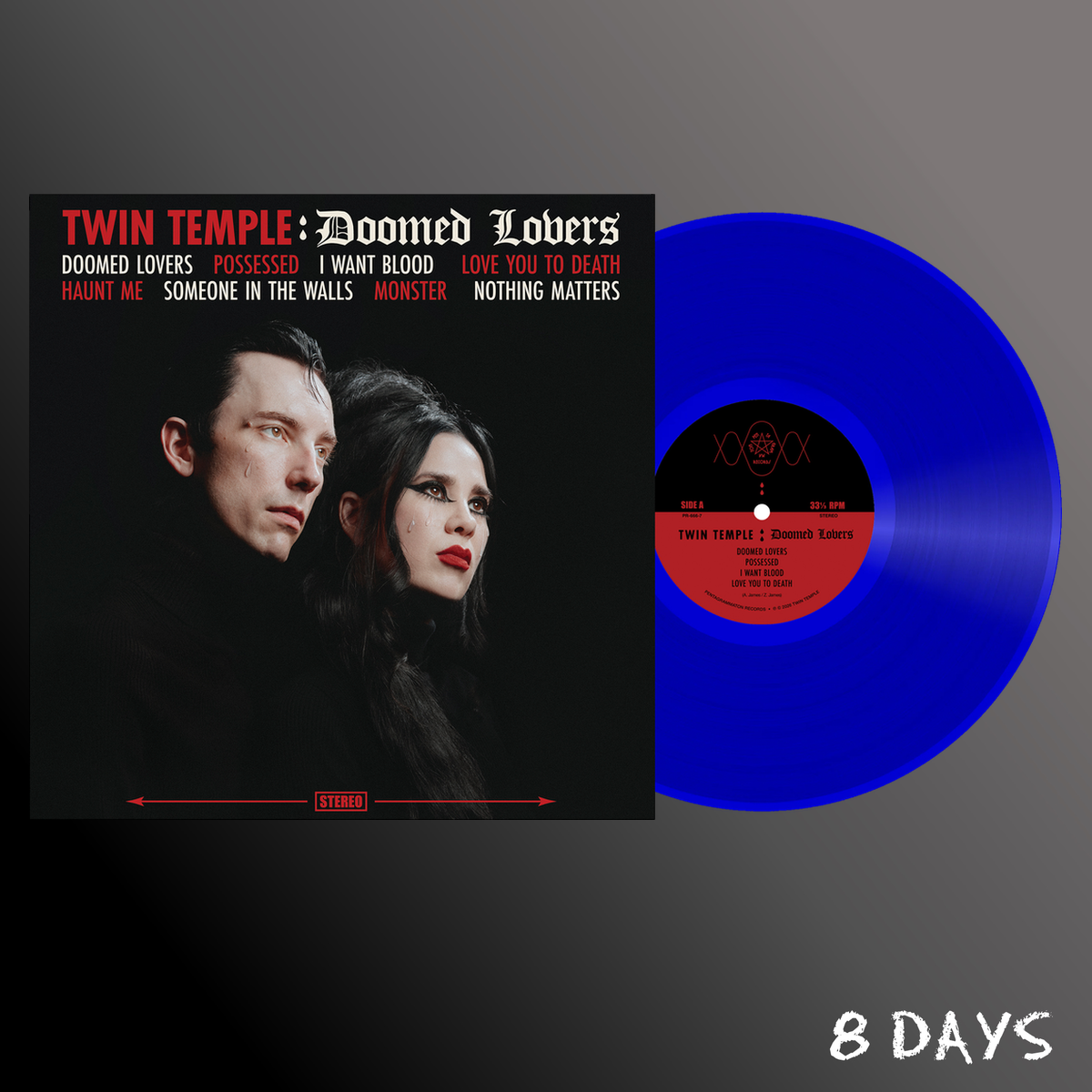Twin Temple - Doomed Lovers - Indies Translucent Blue Vinyl LP | Pre-Order 23.10.26