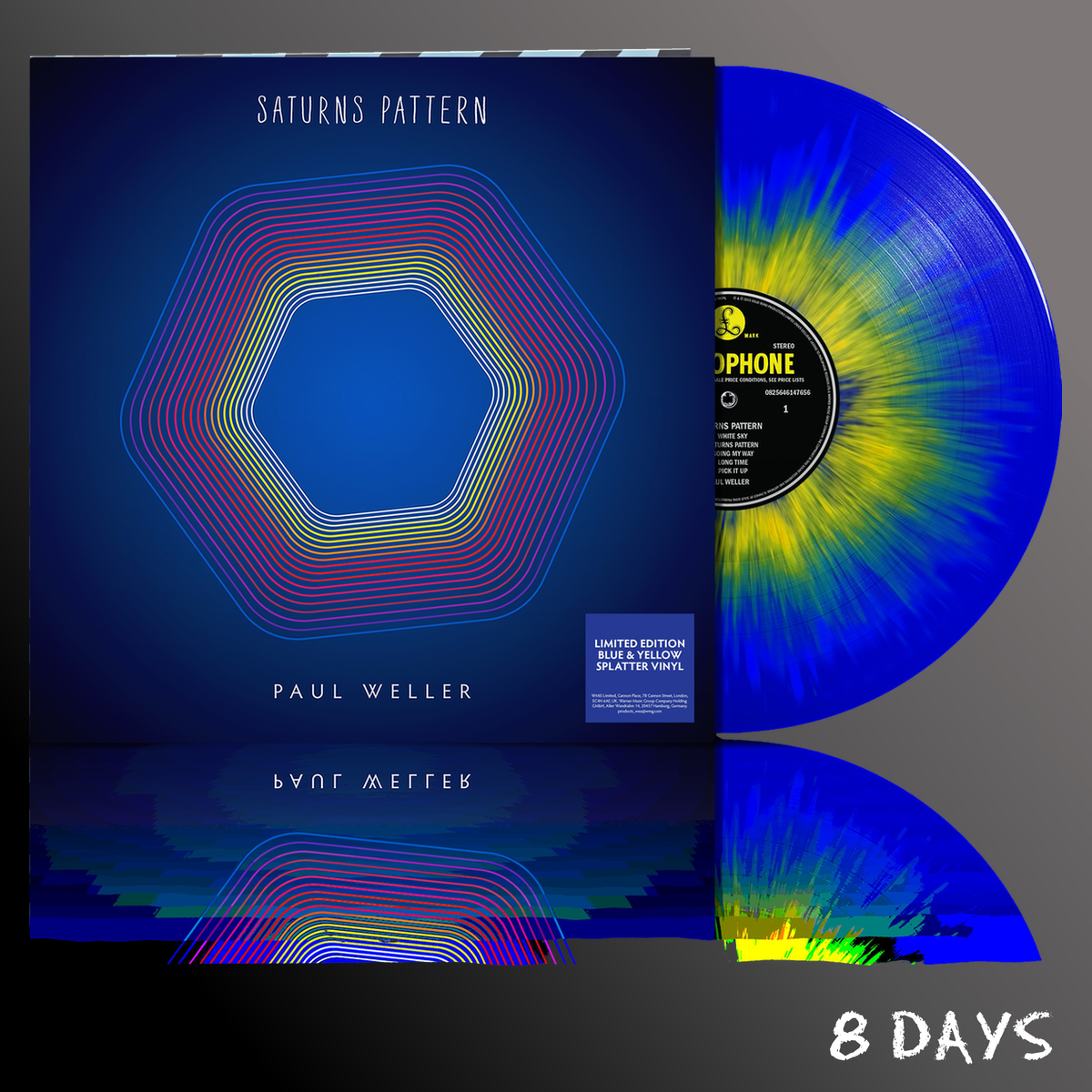 Paul Weller - Saturns Pattern - Blue & Yellow Splatter vinyl LP | Pre-Order 17.10.26