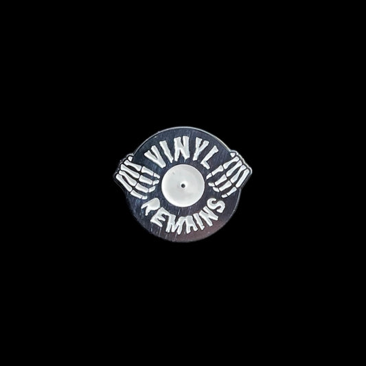 Vinyl Remains Pin Badge