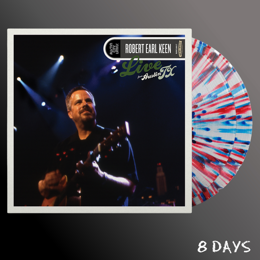 Robert Earl Keen - Live From Austin, TX - Red, Blue Splatter Vinyl 2LP | Pre-Order 21.8.26