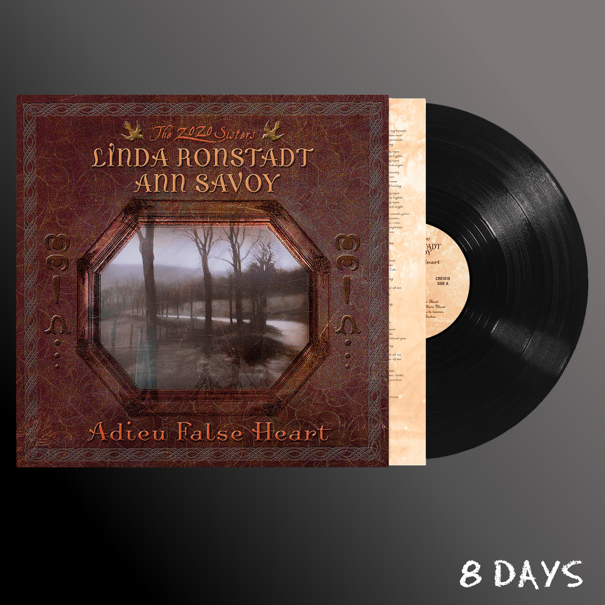 Linda Ronstadt & Ann Savoy - Adieu False Heart - Black Vinyl LP | Pre-Order 20.11.26