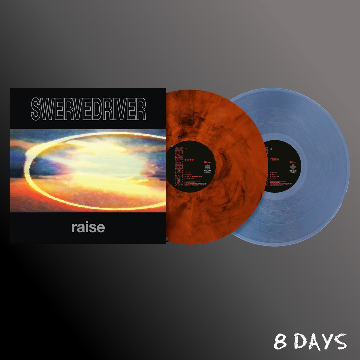 Swervedriver - Raise - Neon Orange & Clear Blue Vinyl 2LP | Pre-Order 2.10.26