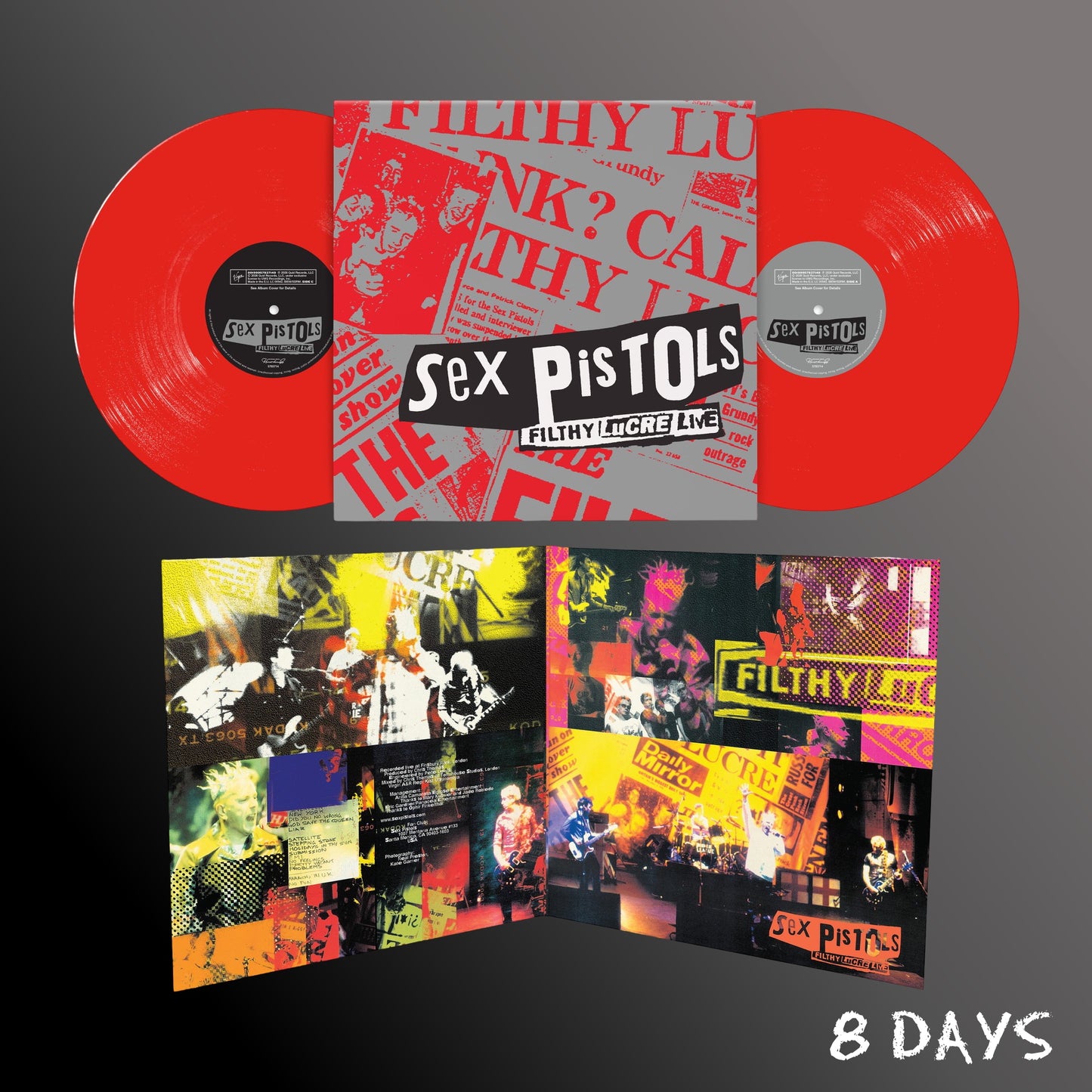 Sex Pistols - Filthy Lucre (30th Anniversary) - Red Vinyl 2LP | Pre-Order 20/11/26