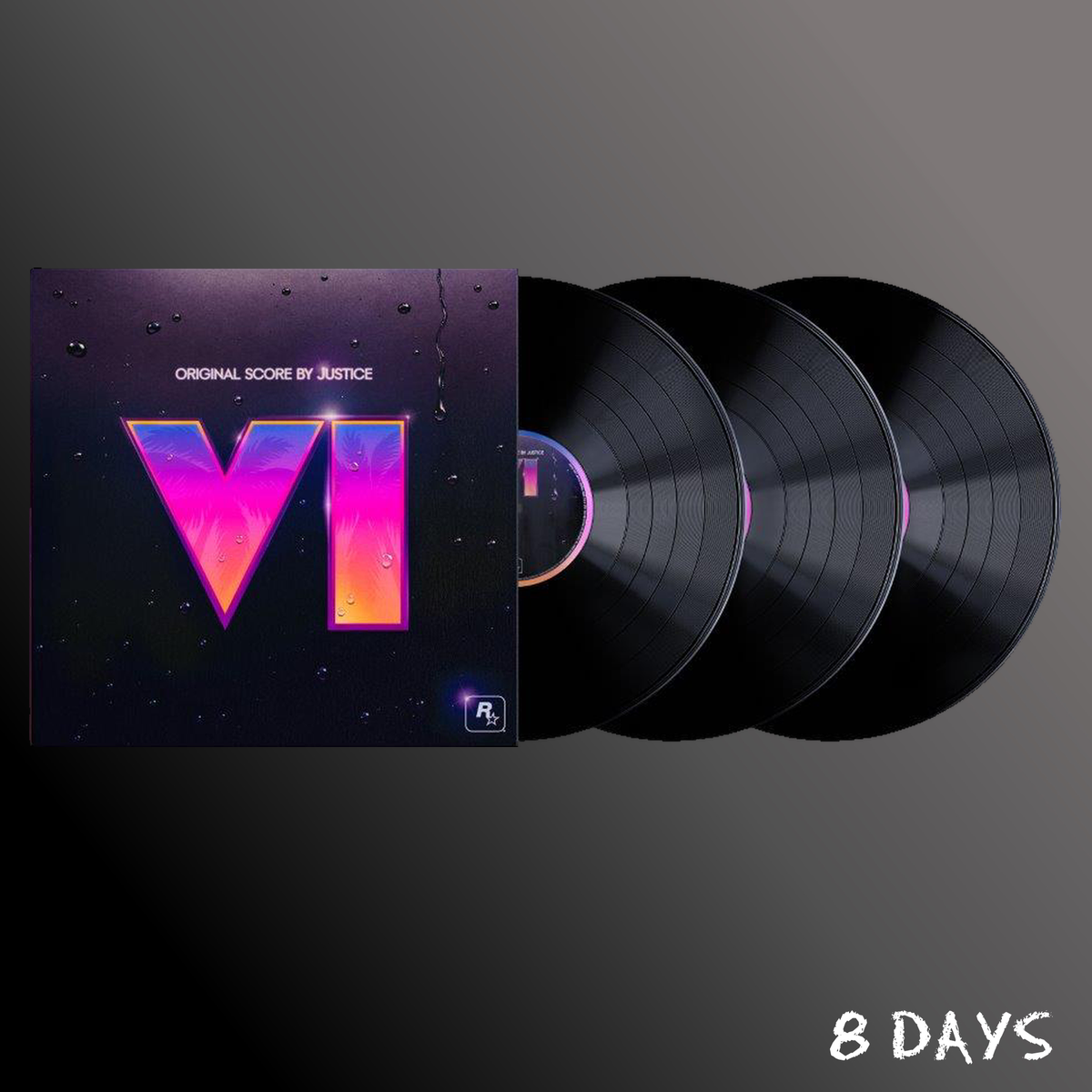 Justice - Grand Theft Auto VI : Original Score by Justice - Black Vinyl 3LP | Pre-Order 11.12.26