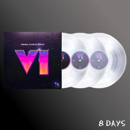 Justice - Grand Theft Auto VI : Original Score by Justice - Indies Clear Vinyl 3LP | Pre-Order 11.12.26