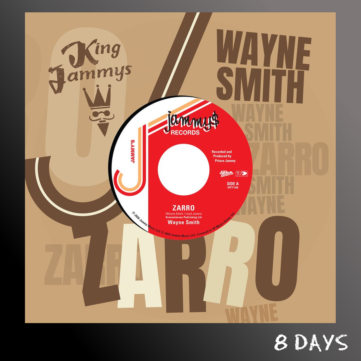 Wayne Smith & Prince Jammy - Zarro (Zorro) - Black Vinyl 7" | Pre-Order 4.9.26