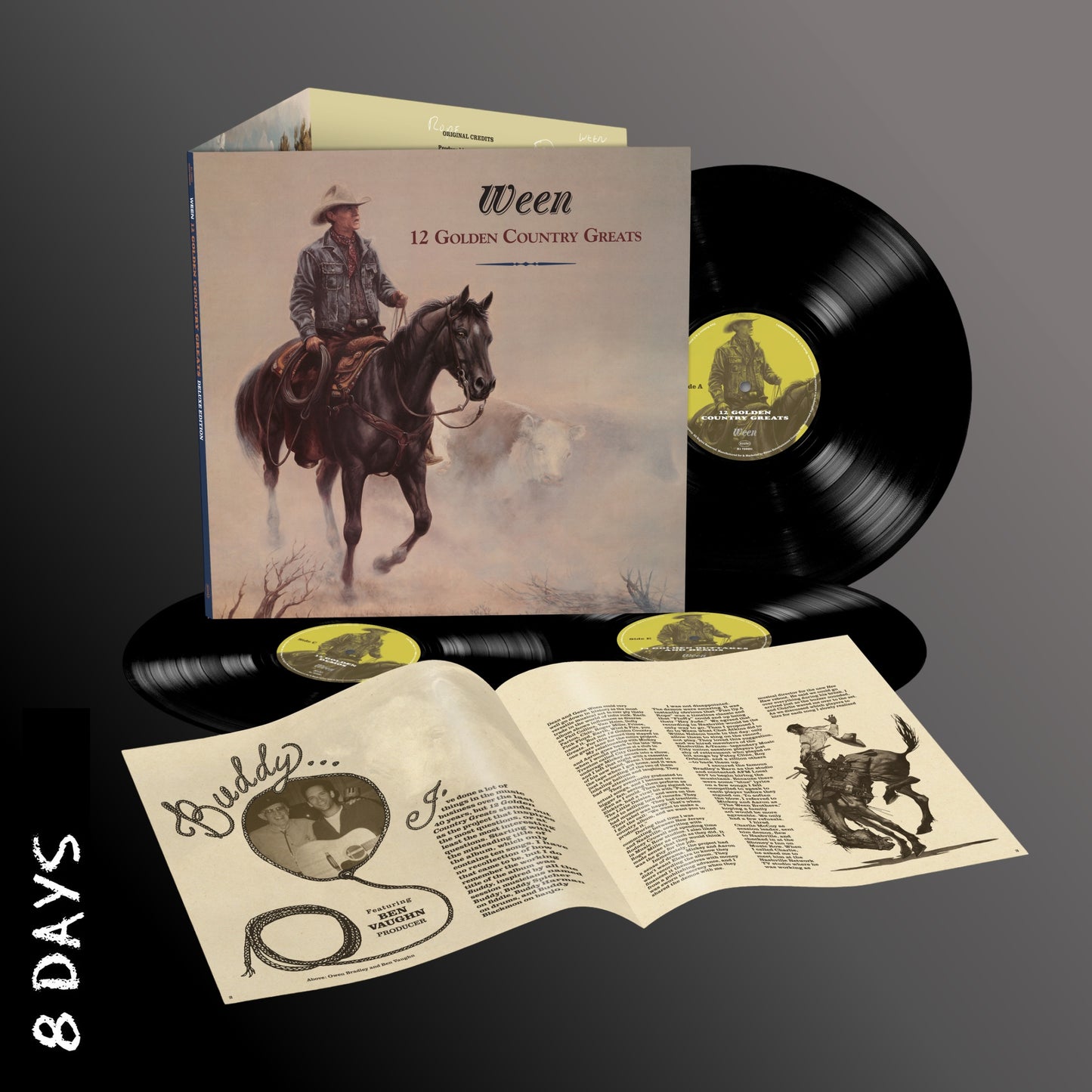 Ween - 12 Golden Country Greats - Deluxe 3LP Black Vinyl - Pre Order 31/7/26