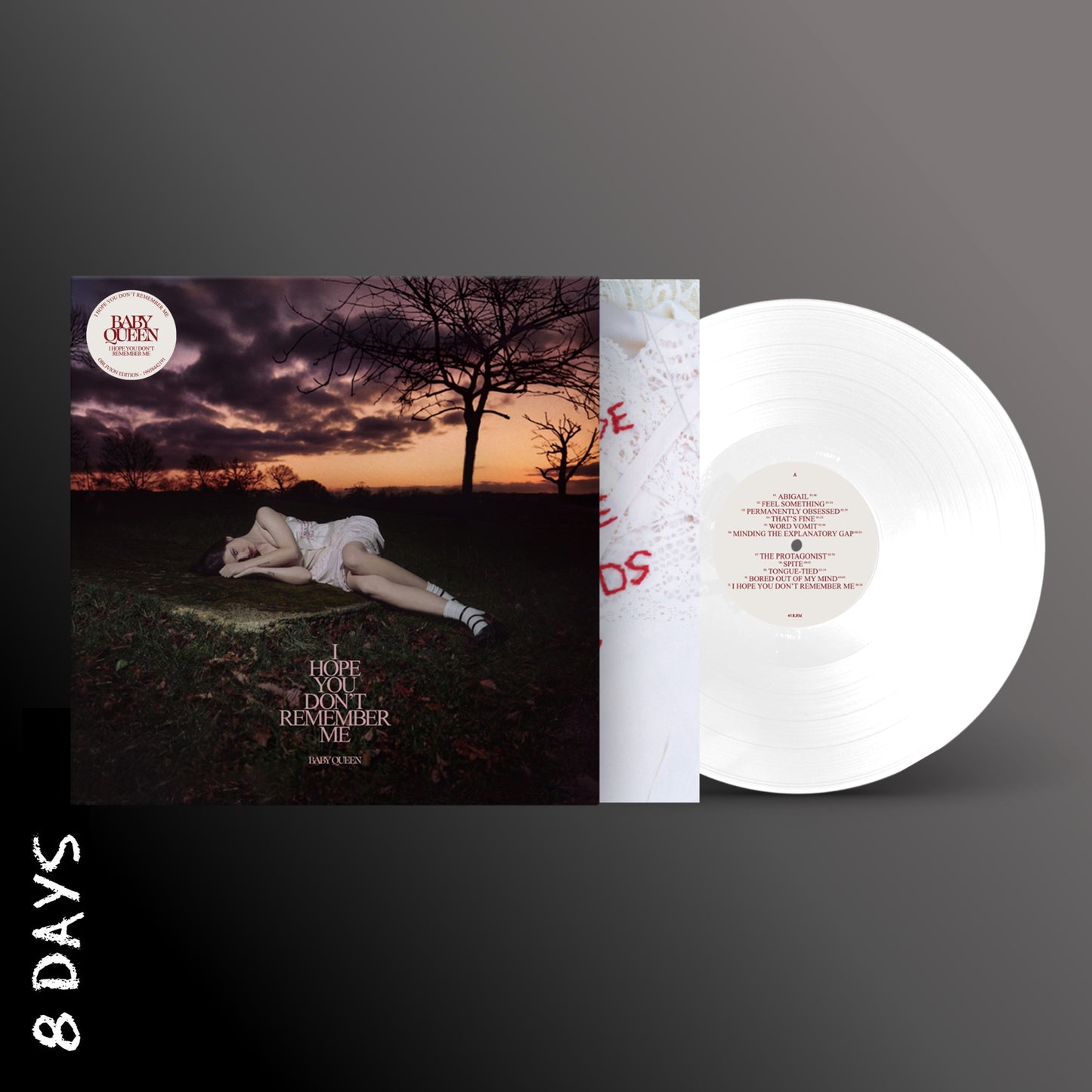 Baby Queen - I Hope You Don’t Remember Me - Indies White Marble Vinyl - Pre Order 24/7/26