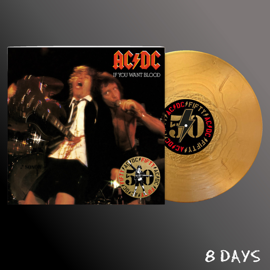 AC/DC - If You Want Blood You've Got It (50th Anniversary) - Gold Vinyl LP