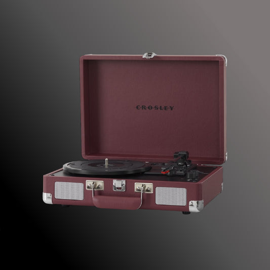 Crosley - Cruiser Deluxe - Bluetooth Turntable - Burgundy