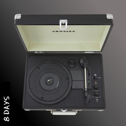 Crosley - Cruiser Plus Deluxe Portable Turntable - Chalkboard