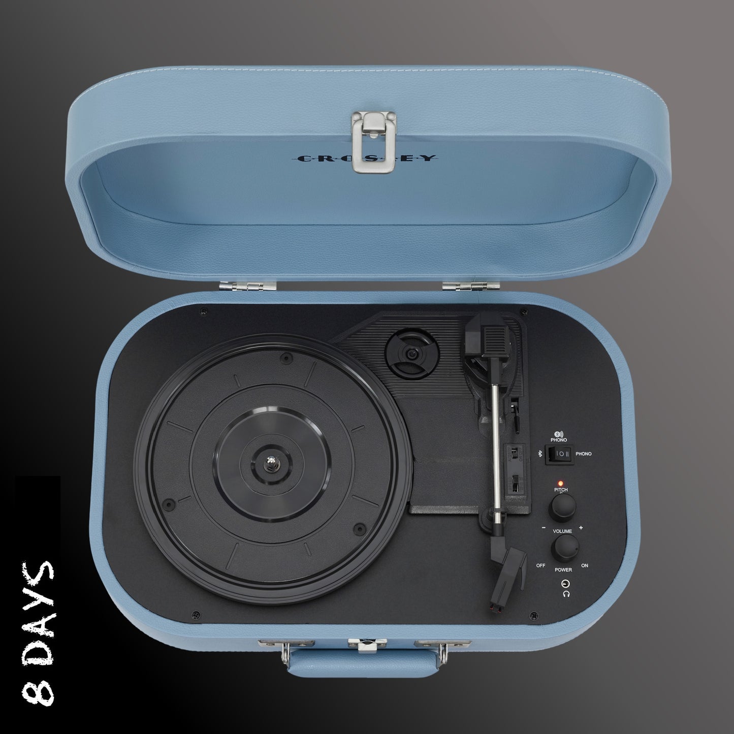 Crosley - Discovery Portable Bluetooth Turntable - Glacier