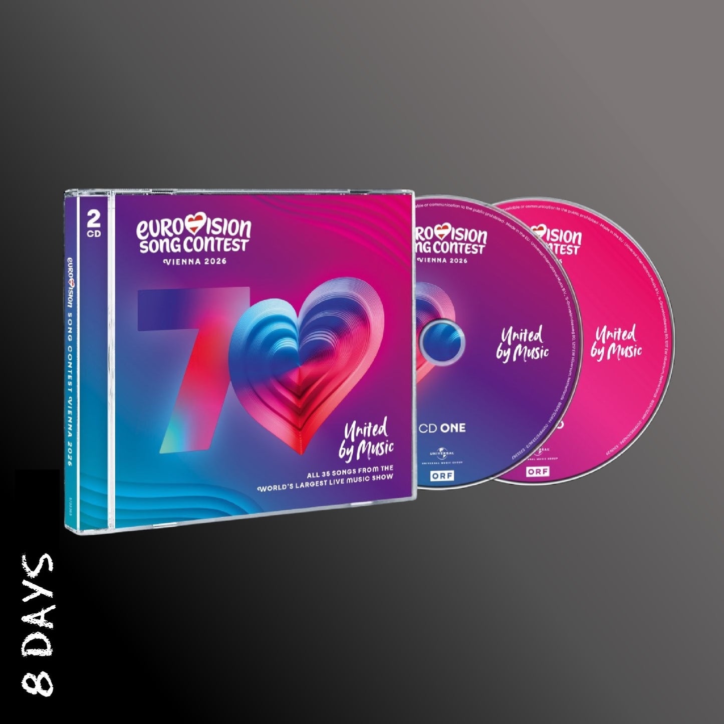 Various - Eurovision Song Contest Vienna 2026 - 2CD - Pre Order 22/5/26