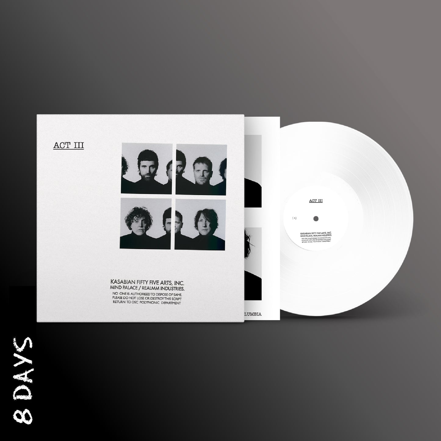 Kasabian - ACT III - Retail Exclusive White Vinyl - Pre Order 17/7/26
