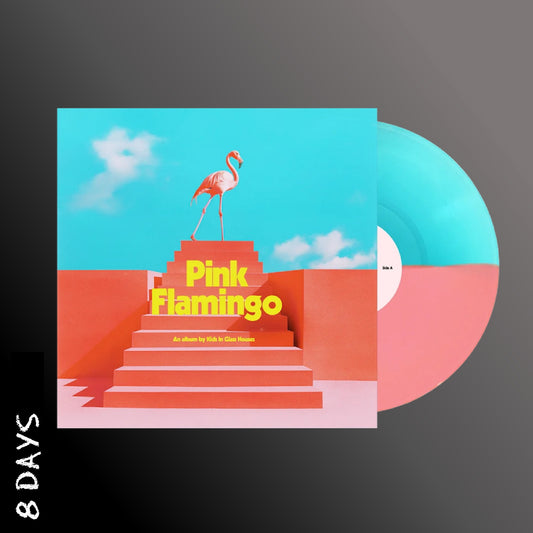 Kids In Glass Houses - Pink Flamingo - Pink/Blue Half Vinyl