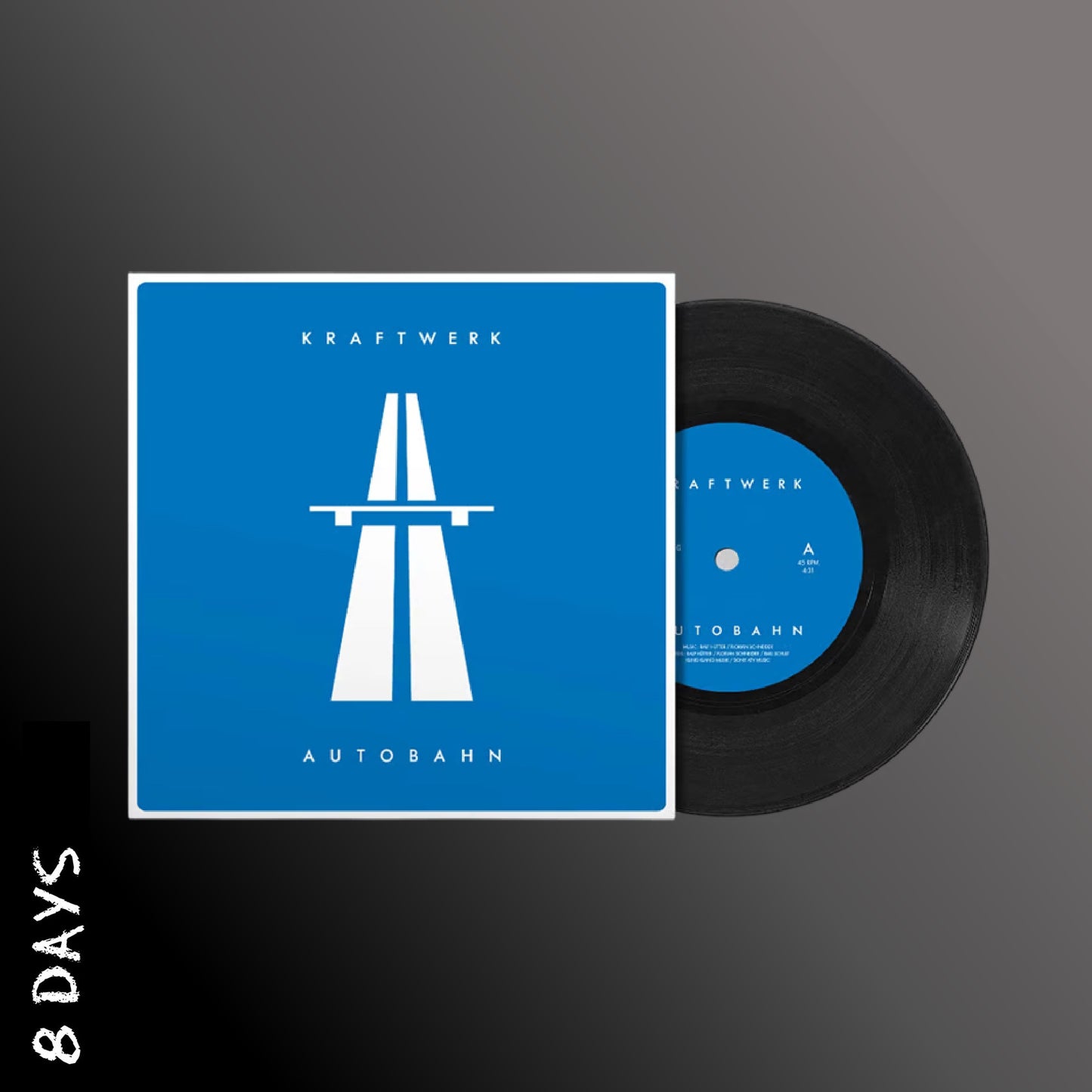 Kraftwerk - Autobahn - 50th Anniversary Black 7 inch Single - Pre Order 14/2/25