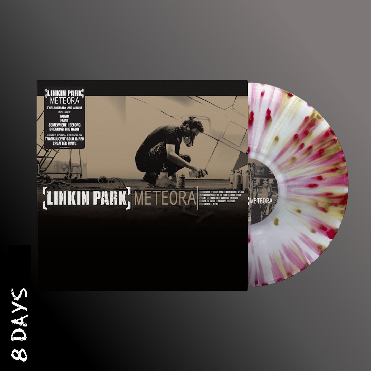 Linkin Park - Meteora - 20th Anniversary Translucent Gold & Red Splatter Vinyl