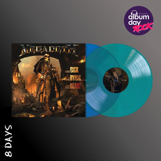 Megadeth - The Sick, The Dying and the Dead - NAD25 Blue Opaque & Green Transparent Vinyl