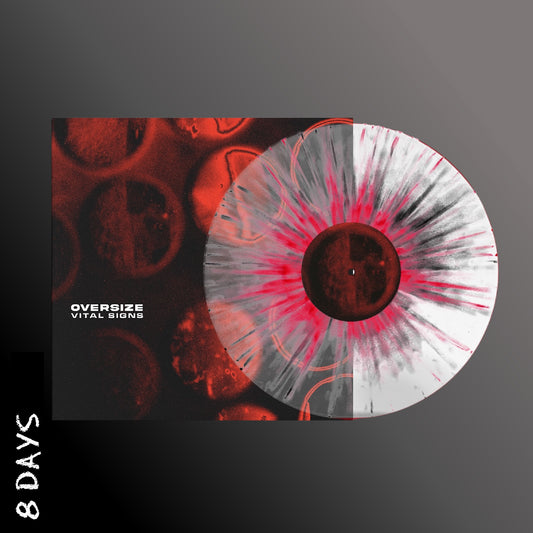 Oversize	- Vital Signs - Clear, Black, & Red Splatter Vinyl - Pre Order 28/2/25