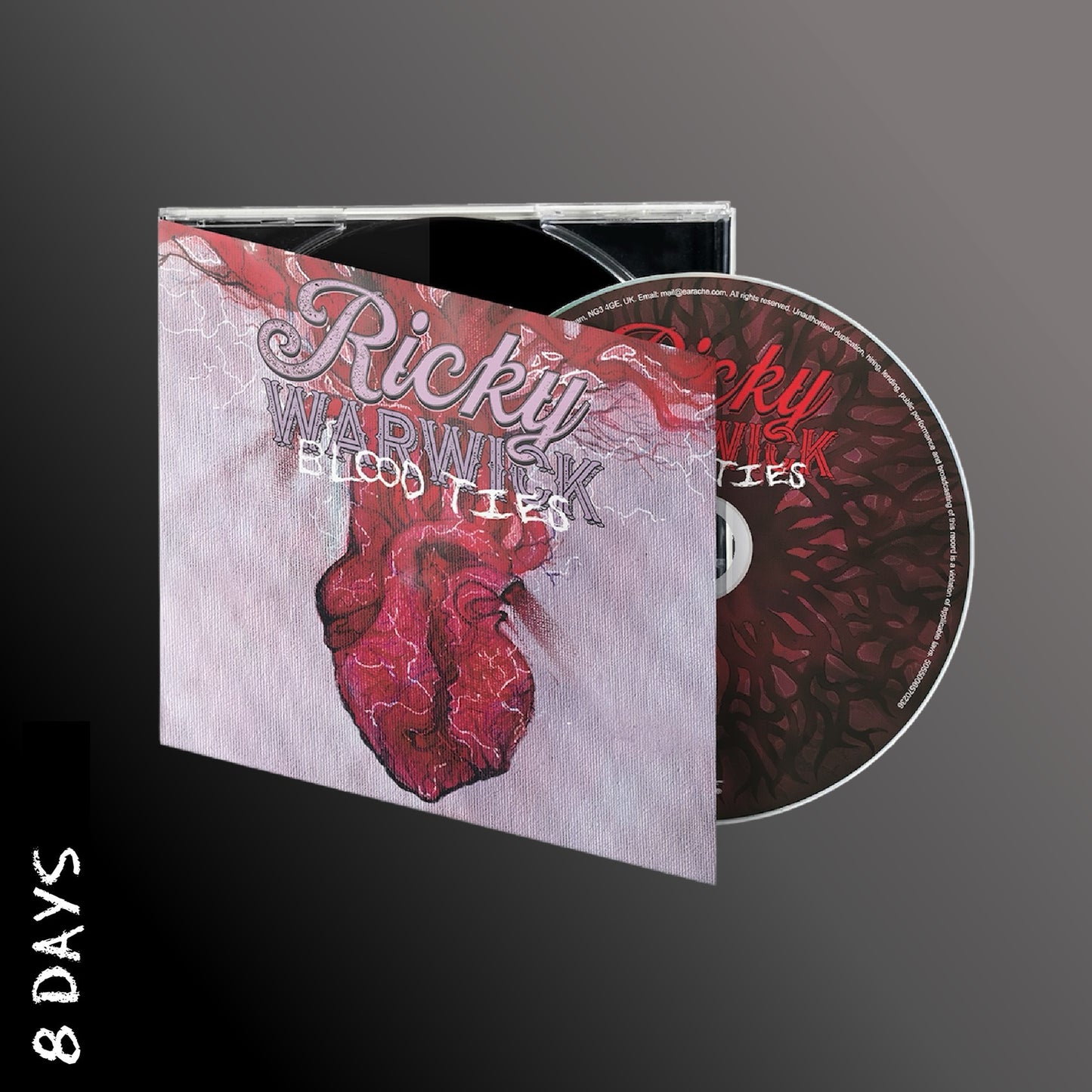 Ricky Warwick – Blood Ties - Alt Cover CD - PRE-SALE 14/3/25