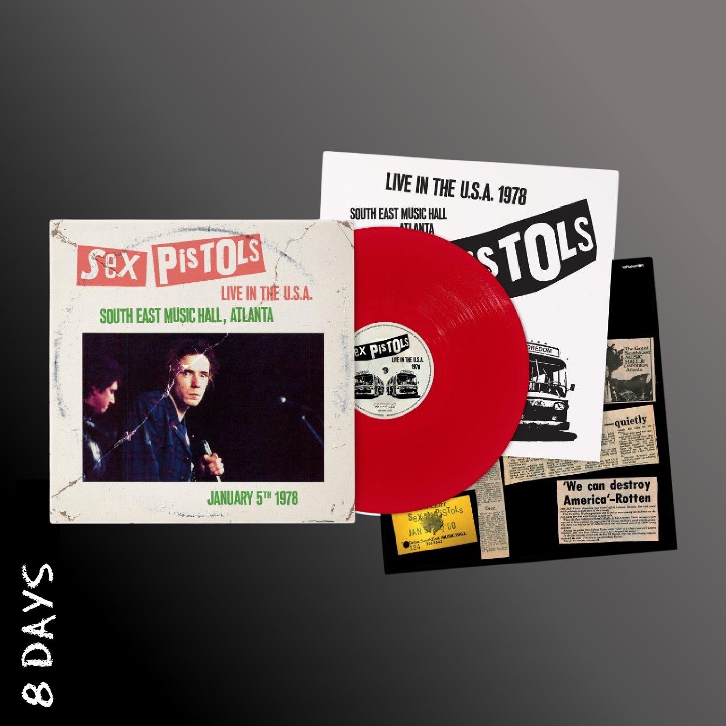 Sex Pistols - Live In The U.S.A 1978 Atlanta - Red Vinyl - Pre Order 28/2/25