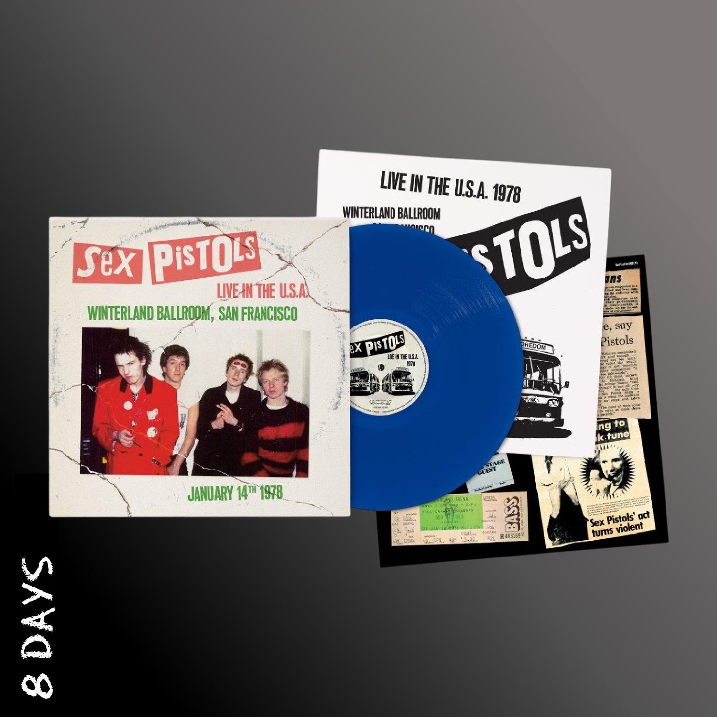 Sex Pistols - Live In The U.S.A 1978 San Francisco - Blue Vinyl - Pre Order 25/4/25