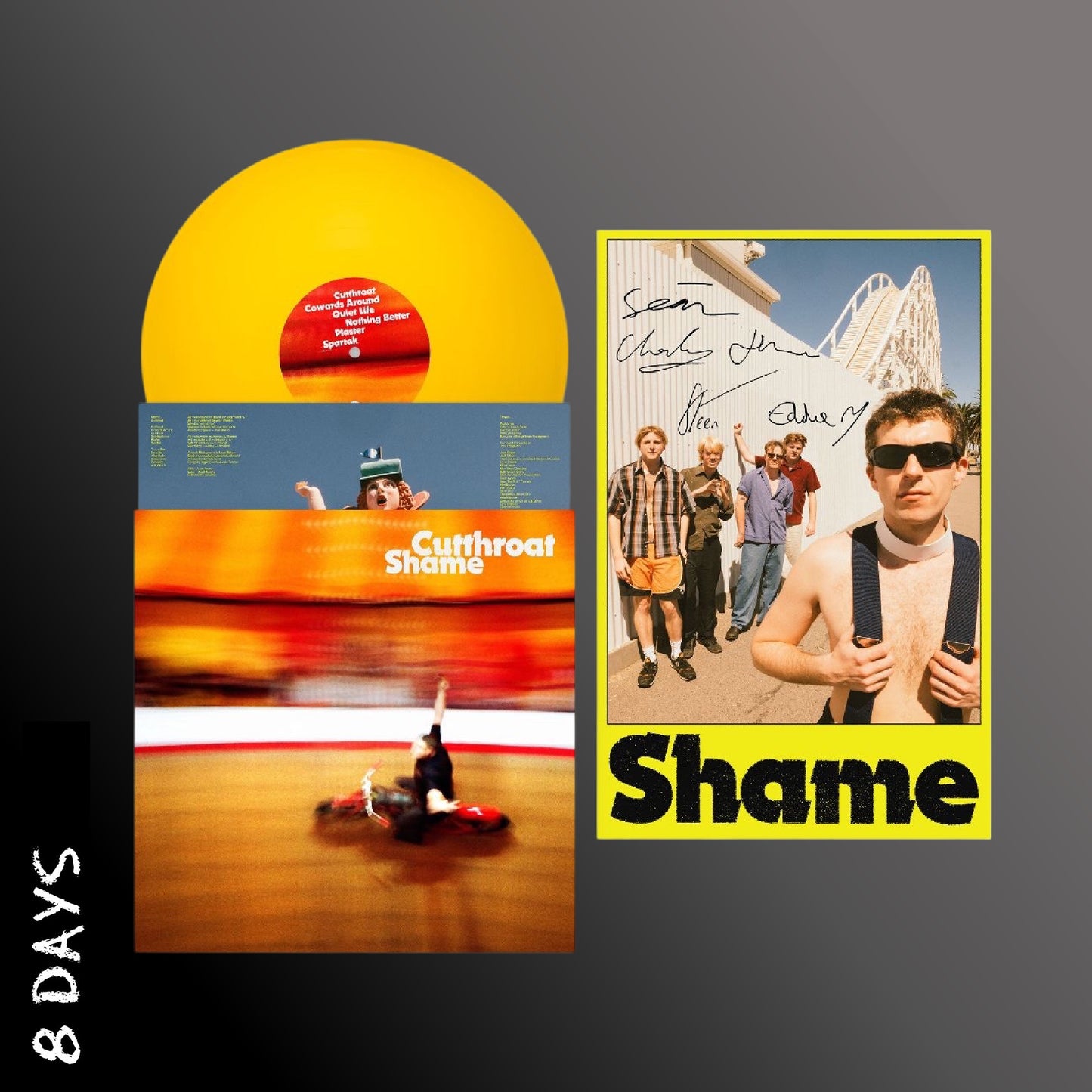 shame - Cutthroat - Indies Signed Hot Shots Vinyl