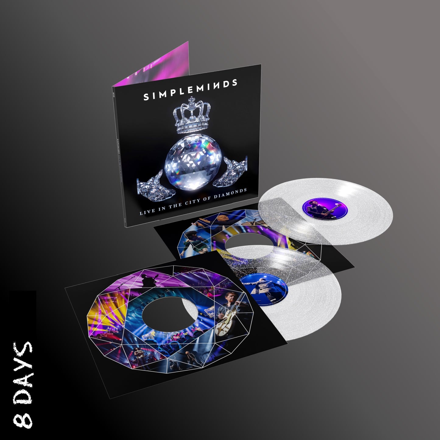 Simple Minds - Live in the City of Diamonds - Indies Clear & Glitter Vinyl - Pre Order 25/4/25