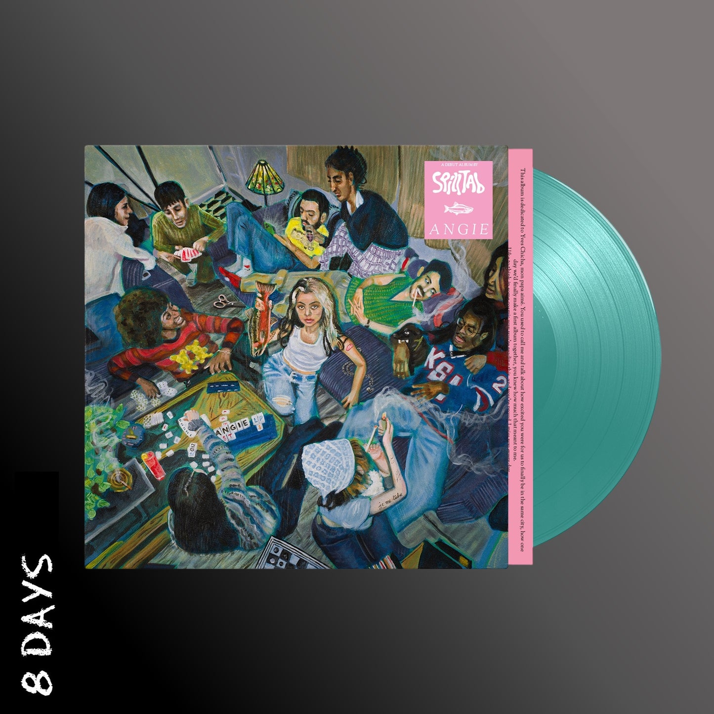 Spill Tab – Angie - Limited Edition Transparent Blue Petrol Vinyl - Pre Order 16/5/25