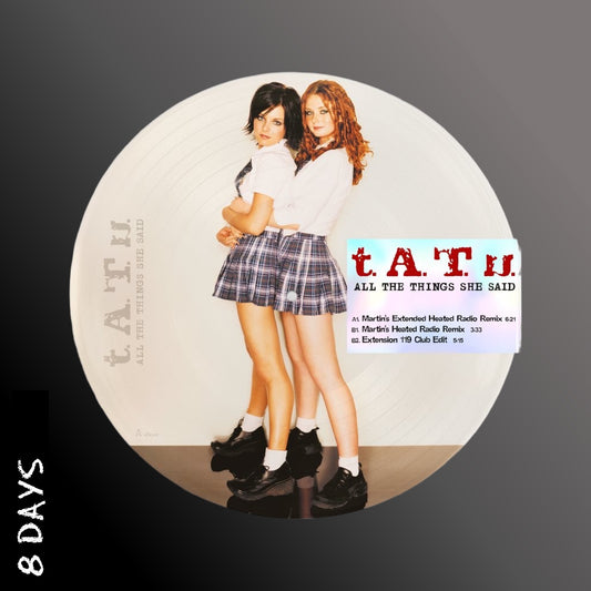 t.A.T.u - All The Things She Said - LTD 12" Picture Disc Vinyl - Pre Order 3/4/26