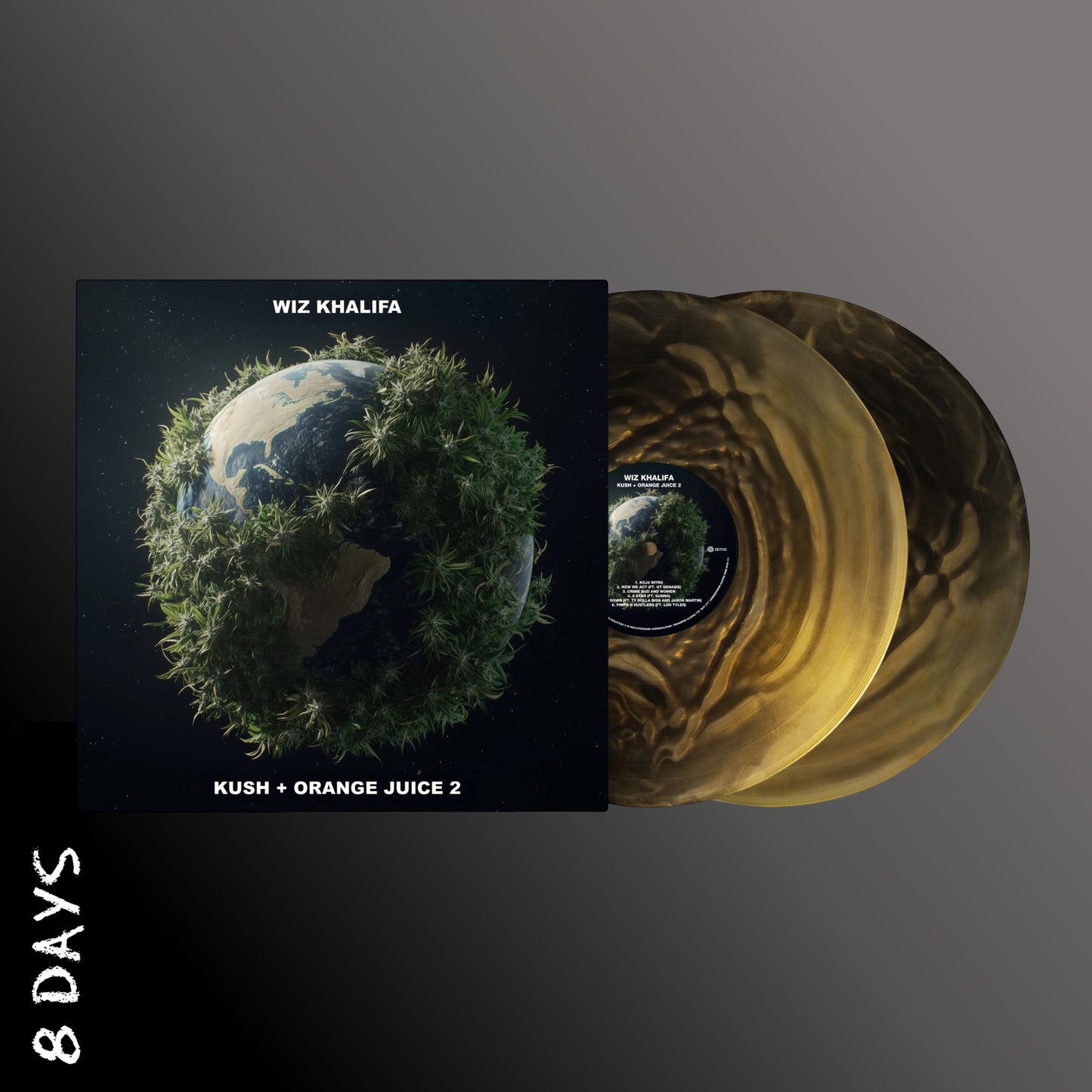 Wiz Khalifa - Kush + Orange Juice 2 - 2LP Black & Gold Vinyl - Pre Order 27/2/26
